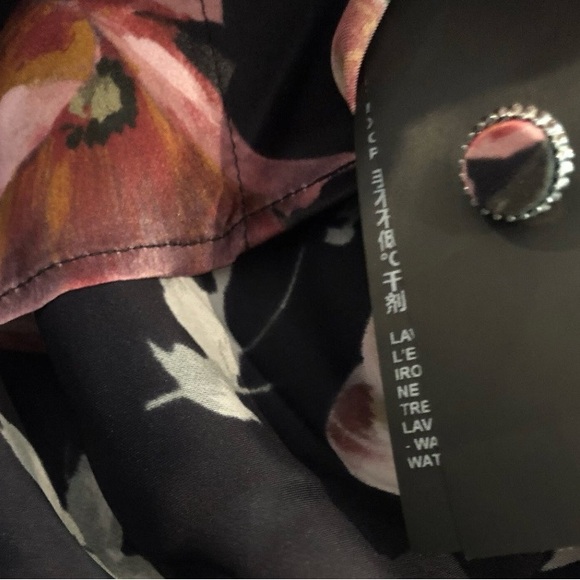 The Kooples Black Floral Blouse - Picture 8 of 9